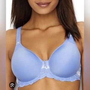 Wacoal Light Blue Lace Trim Bra